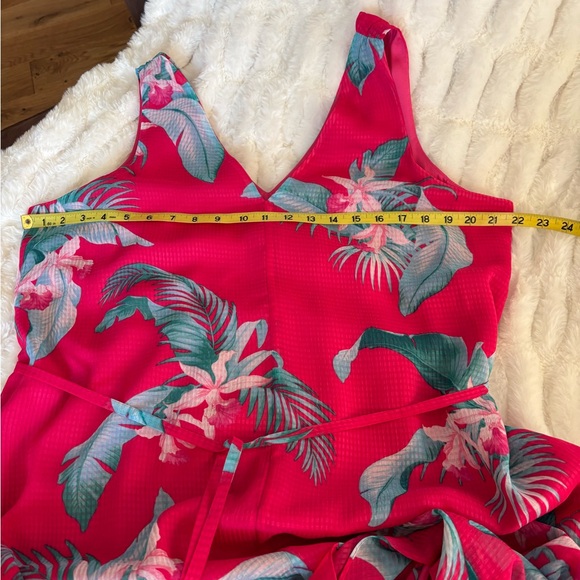 Women’s ~Tommy Bahama ~Hot Pink Tropical Maxi Dress with Teal Accents! 💕 - Picture 12 of 14